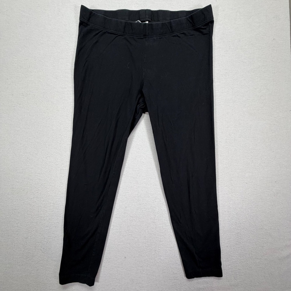 Old Navy Women Leggings Slim Fit Black Cotton Blend High Rise XXL